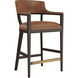 Brylea 43.5 inch Brown / Shalimar Tobacco Leather Barstool